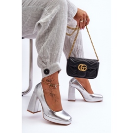 Step in style Pompe Model Rosalia N045 Silver - Pas în stil gri 1