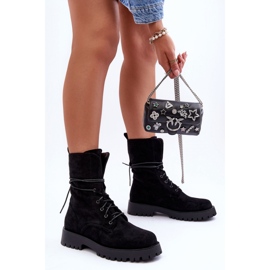 Step in style Muncitori Model Jence DE1051S Black Suede - Pas în stil negru 2