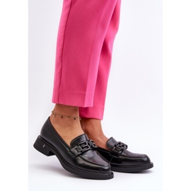 Mocasini de dama cu decoratiuni Vinceza 63501 negru 1