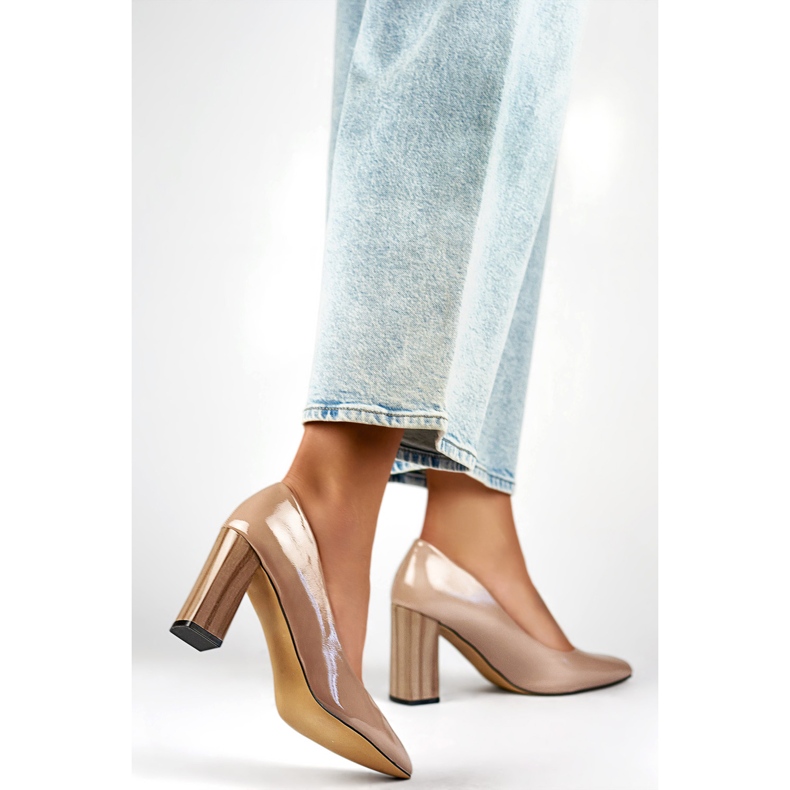 Pompe patentate de damă GD-FL486A-T, bej 1