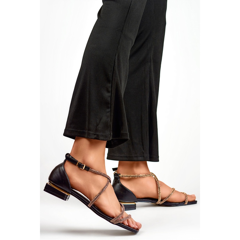 Sandale dama GD-DO-161B negre negru 1 Sandale dama GD-DO-161B negre negru 1