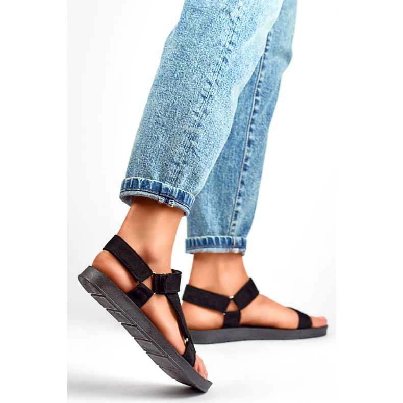 Sandale sport de damă LEI530B negru 2 Sandale sport de damă LEI530B negru 2