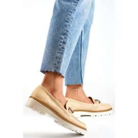 Pantofi dama cu decor GQ97BE, bej 1 Pantofi dama cu decor GQ97BE, bej 1