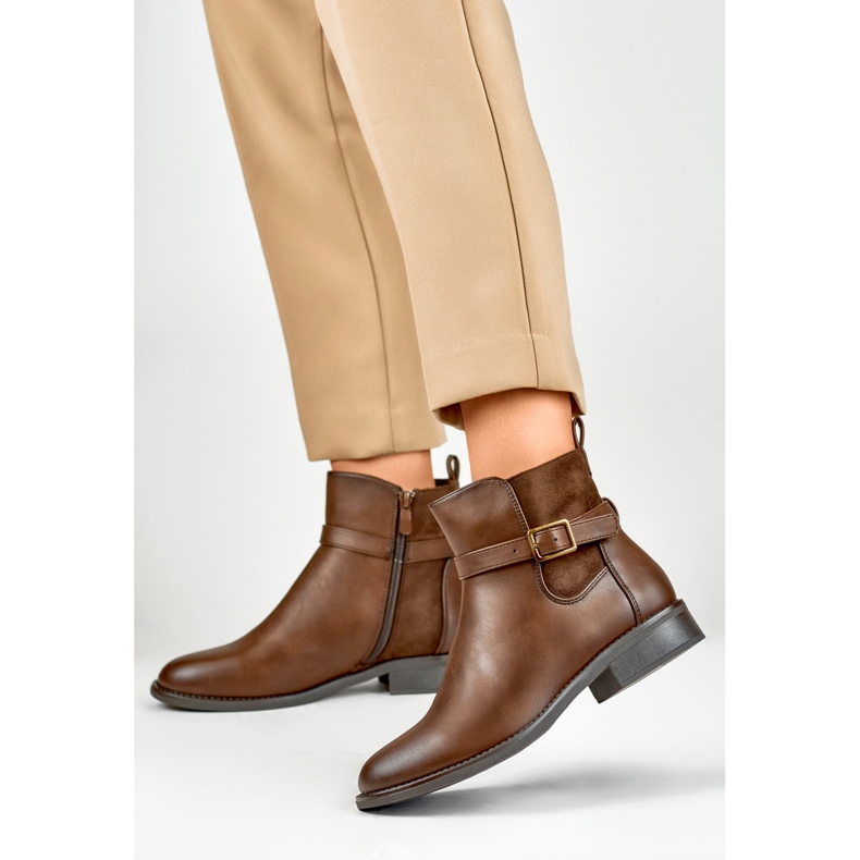 Cizme neizolate de damă CH2228BR maro 2