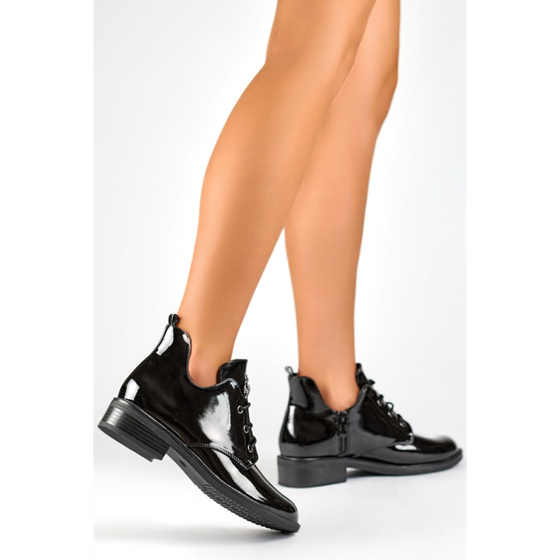 Cizme de damă patentate GD-DO619-B negre negru 1 Cizme de damă patentate GD-DO619-B negre negru 1