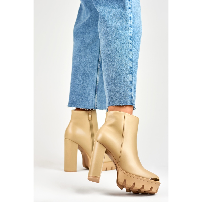 Cizme Model NS313KH Bej - PRIMO 1