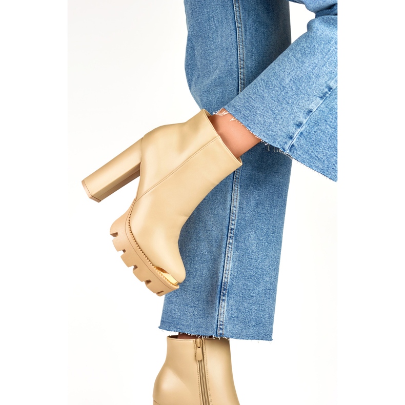 Cizme Model NS313KH Bej - PRIMO 2