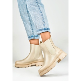 Cizme Chelsea Model DES909BE Bej - PRIMO 2