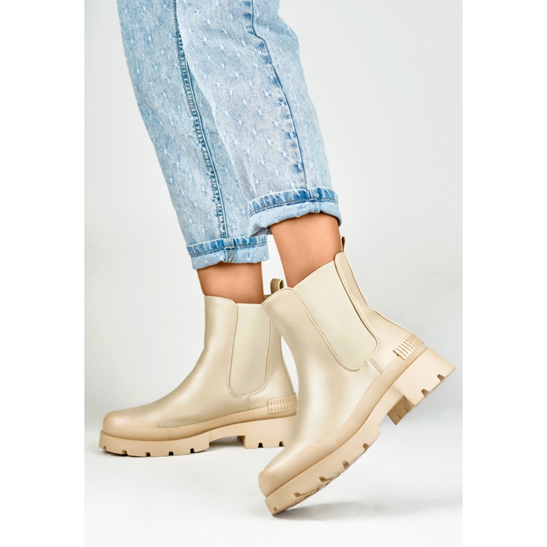 Cizme Chelsea Model DES909BE Bej - PRIMO 2
