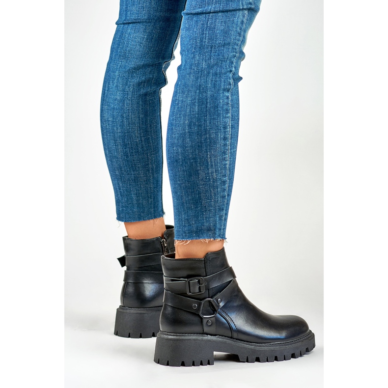 Botine Model Aline 250043B-PU Negru - PRIMO 2