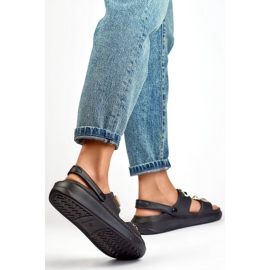 Sandale dama cu decoratiuni JHC3071B negre negru 1 Sandale dama cu decoratiuni JHC3071B negre negru 1