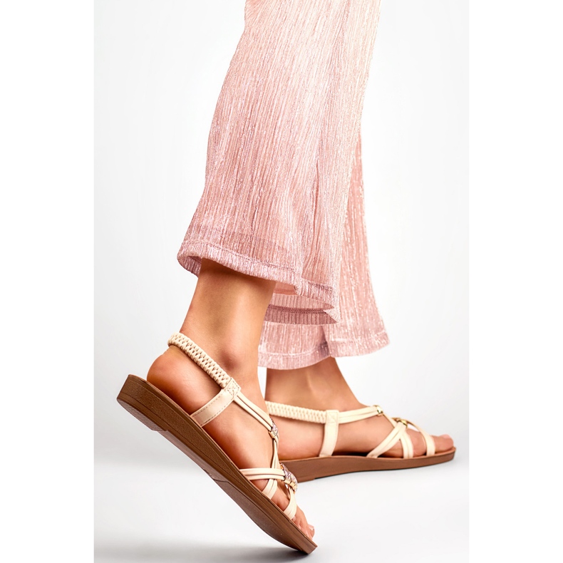 Sandale dama PS06BE bej 1