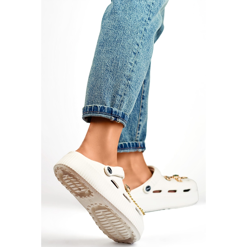 Sandale Flip-flops Model PT-1W Alb - PRIMO 2