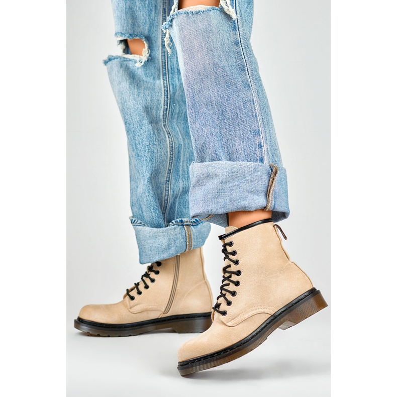 Cizme de muncă de damă H1080BE bej 2