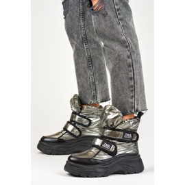 Cizme de zapada prinse cu Velcro 22-PY16062SI gri 1