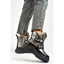 Cizme de zapada prinse cu Velcro 22-PY16062SI gri 2