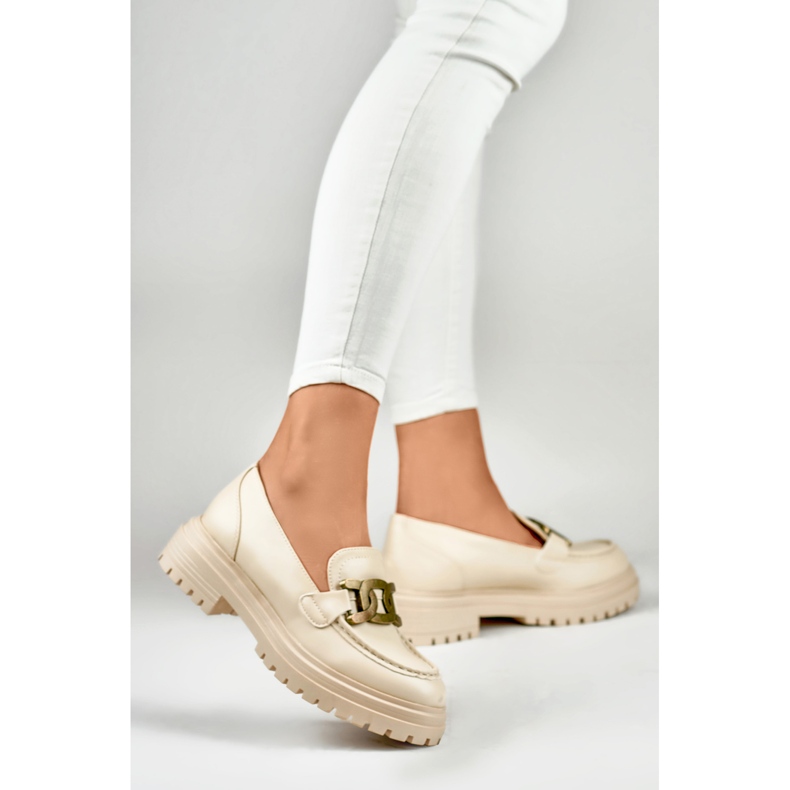 Pantofi Model 7116BE Bej - PRIMO 1