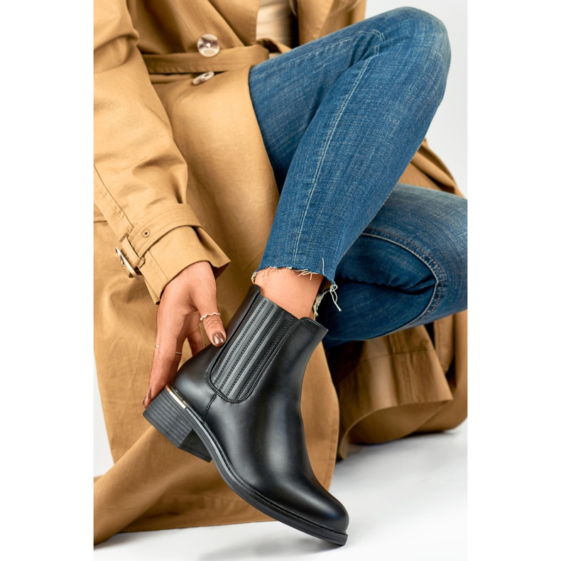 Cizme de dama D7995B Neizolate negru 1