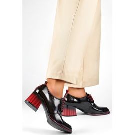 Pantofi dama GD-FL439-B Piele lacuita negru 1