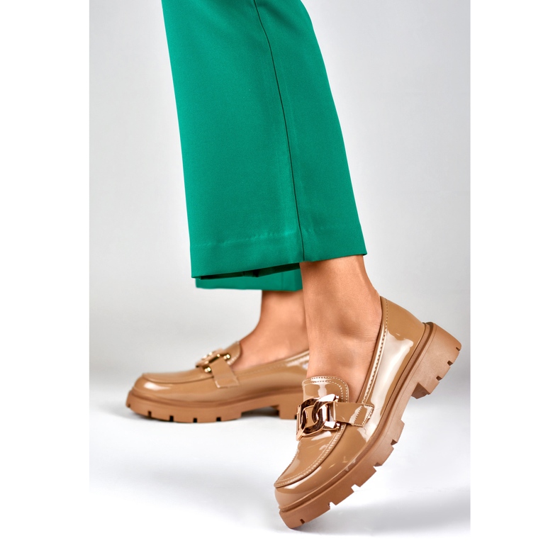 Pantofi Model 8980-P-KH Camel - PRIMO maro 2