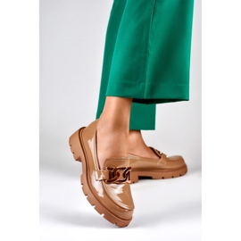 Pantofi Model 8980-P-KH Camel - PRIMO maro 3