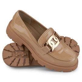 Pantofi Model 8980-P-KH Camel - PRIMO maro 4