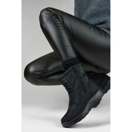Cizme de zăpadă izolate pentru damă JS1-8-B negru 2