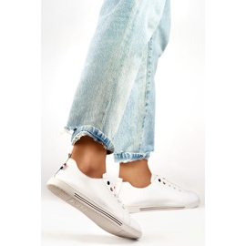 Pantofi de damă din piele 24-87967W alb 1