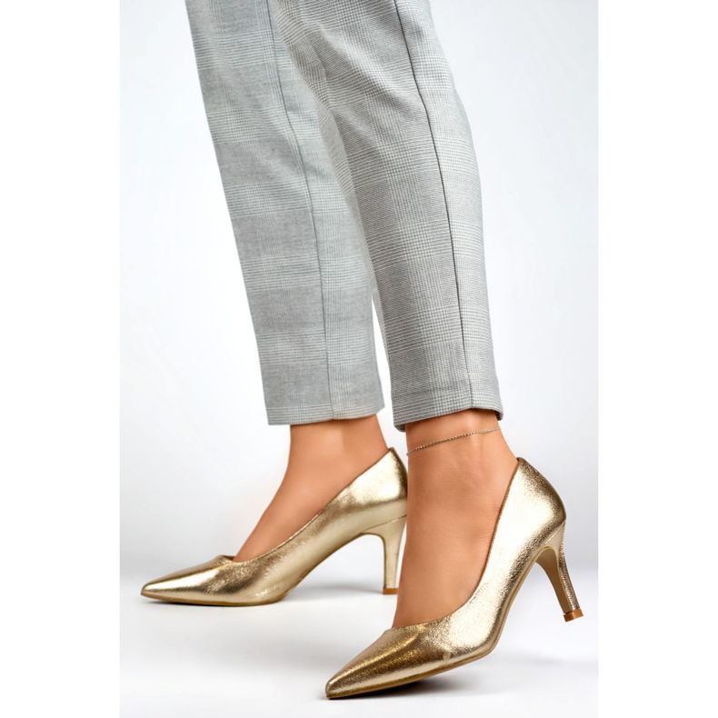 Stilettos Model GD-FL370C-GO Gold - PRIMO galben 1