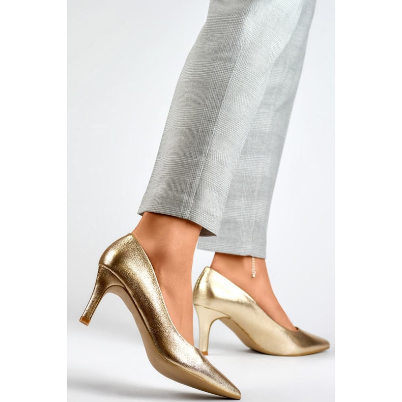 Stilettos Model GD-FL370C-GO Gold - PRIMO galben 2