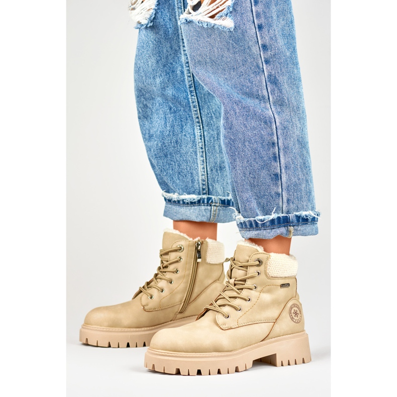 Cizme izolate de damă GD-TL53BE bej 1