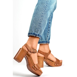 Sandale de damă 3993CA maro 1