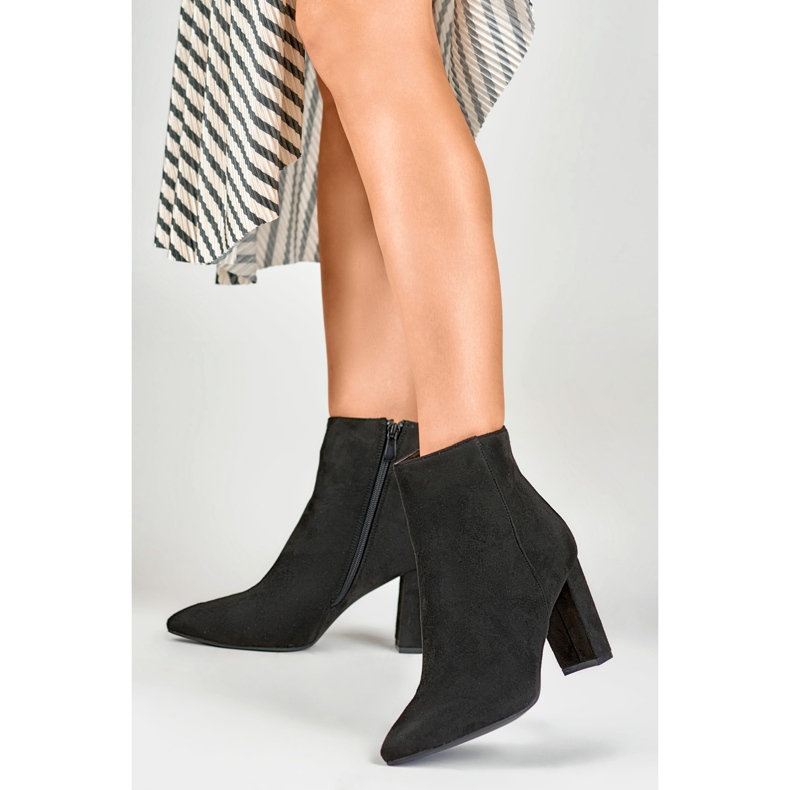 Cizme Model DF3707B Negru Capac - PRIMO bej 2