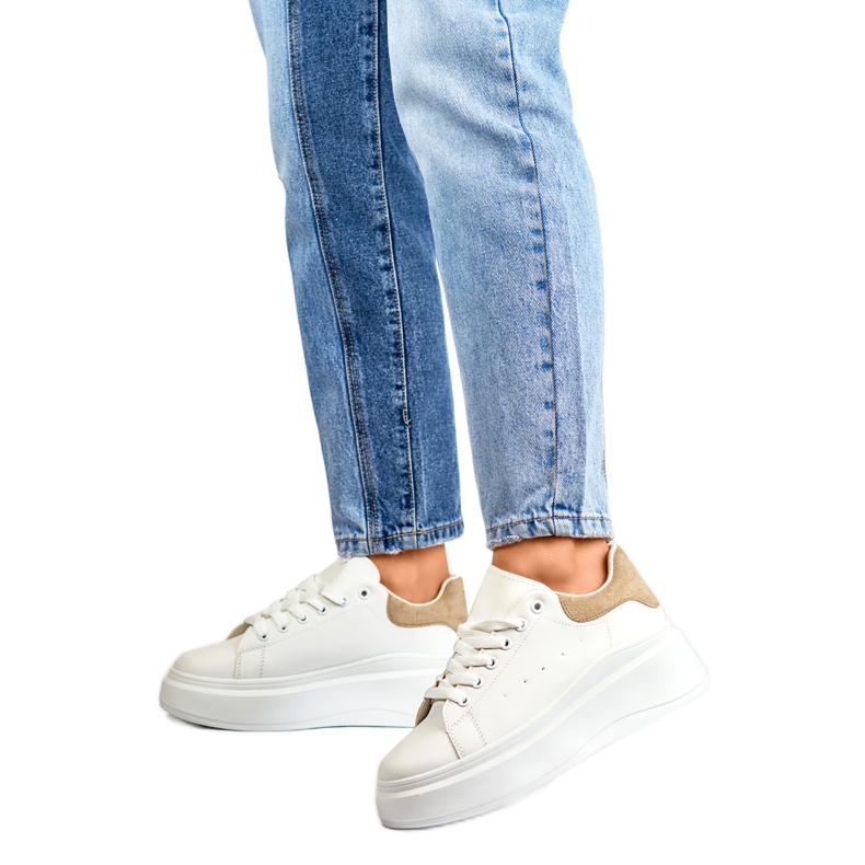 Pantofi sport Model LL23171KH Alb/Bej - PRIMO 1