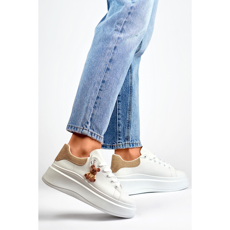 Pantofi sport Model LL23171KH Alb/Bej - PRIMO 2