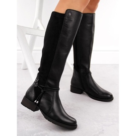 Cizme izolate dama piele, negre Rieker Z9564-00 negru 2 Cizme izolate dama piele, negre Rieker Z9564-00 negru 2