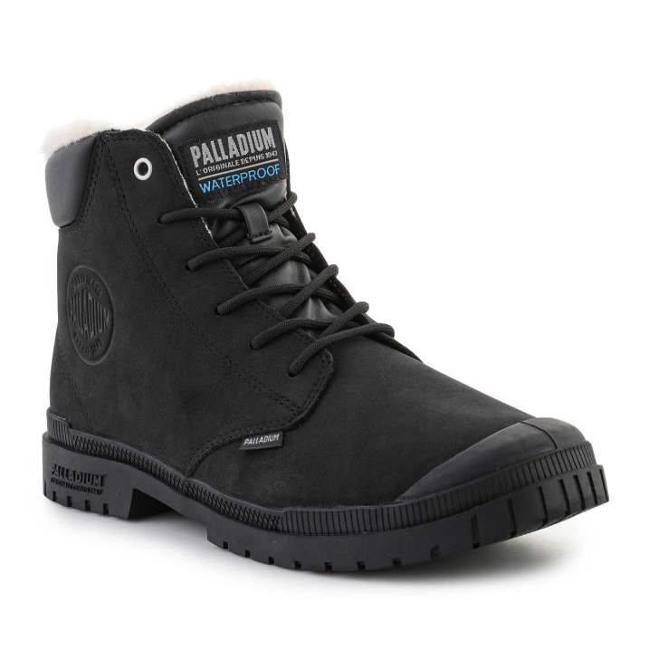 Pantofi Palladium sp20 Cuff Leather Waterproof Wl 79067-008-M negru 1