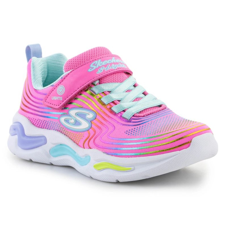 Pantofi Skechers S-Lights Wavy Beams 302338L-PKMT roz 1