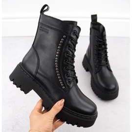 Cizme din piele Big Star, izolate OO274A255 INT2062 negru 1