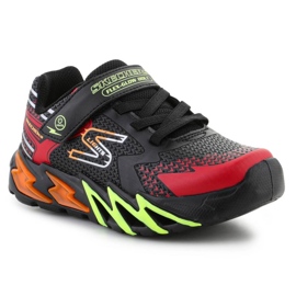 Pantofi Skechers S-Lights Flex-Glow Bolt 400138L-BKRD negru 1