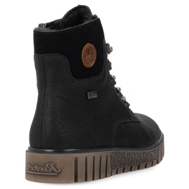 Ghete negre de damă impermeabile Rieker Y3433-00 negru 1