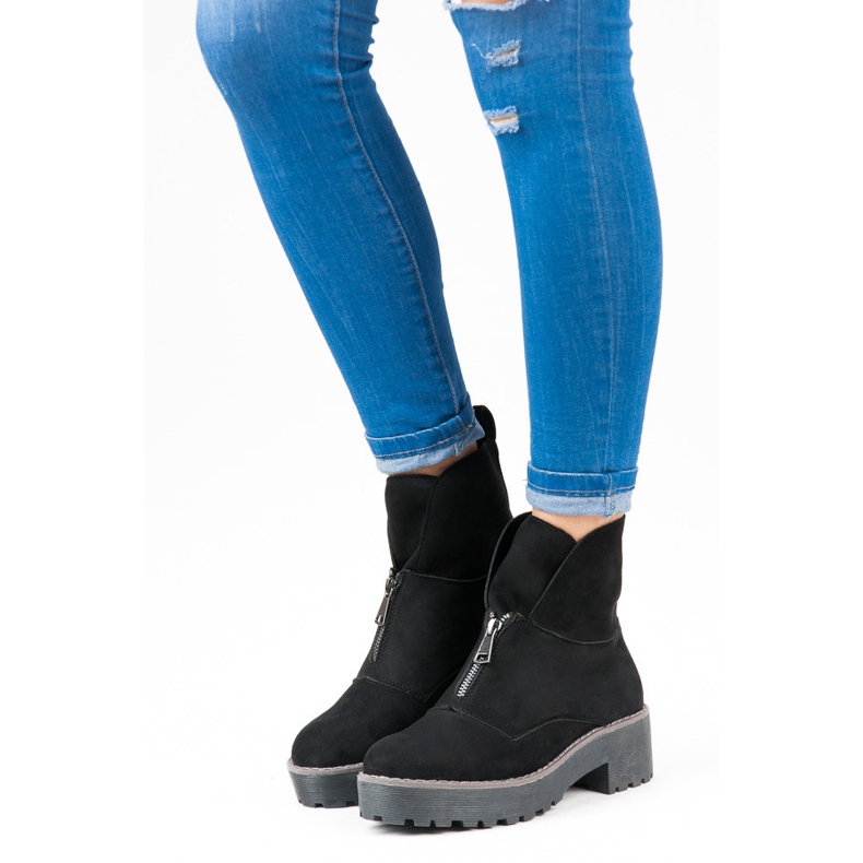 Vices Cizme prinse cu fermoar negru 1 Vices Cizme prinse cu fermoar negru 1