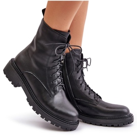 Botine Muncitor Izolate Piele Cu Fermoar, Elosie Neagra negru 9