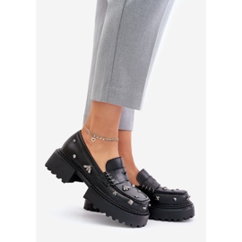 S.Barski Pantofi Dama Piele Cu Decoratiuni D&amp;A MR880-102 Negru 1