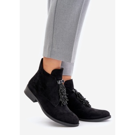 Cizme Izolatoare Cu Fermoar Decor S.Barski HY42-715 Negru 1 Cizme Izolatoare Cu Fermoar Decor S.Barski HY42-715 Negru 1