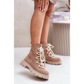 Cizme izolante din piele intoarsa ecologica cu fermoar, Beige Caellita bej 2 Cizme izolante din piele intoarsa ecologica cu fermoar, Beige Caellita bej 2