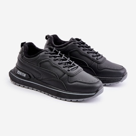 Pantofi izolați pentru bărbați Big Star OO174675 HI-POLY System Black negru 1