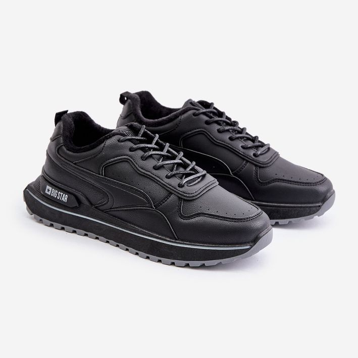 Pantofi izolați pentru bărbați Big Star OO174675 HI-POLY System Black negru 1