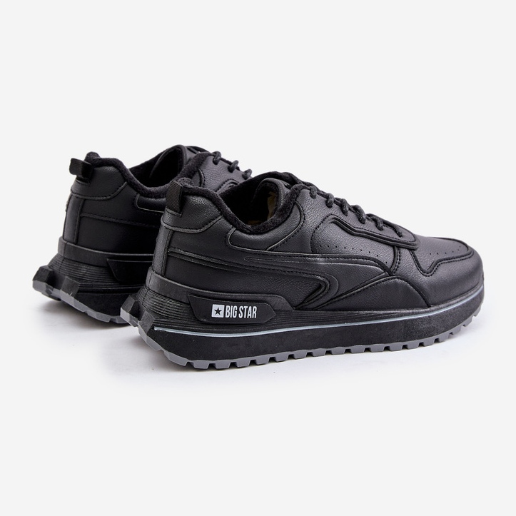 Pantofi izolați pentru bărbați Big Star OO174675 HI-POLY System Black negru 2