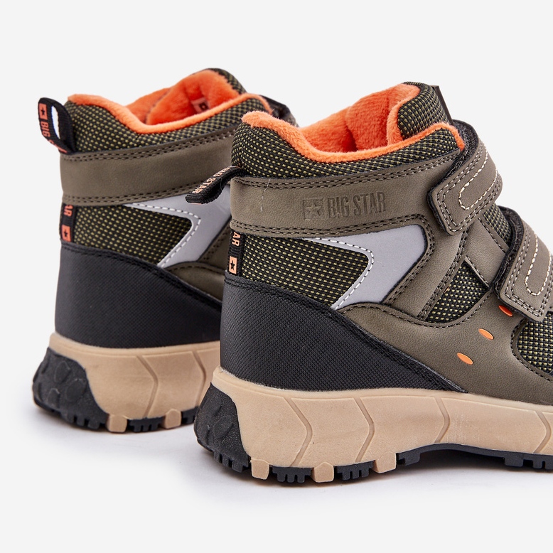 Cizme izolate de zăpadă pentru copii Big Star OO374129 Kaki verde 2